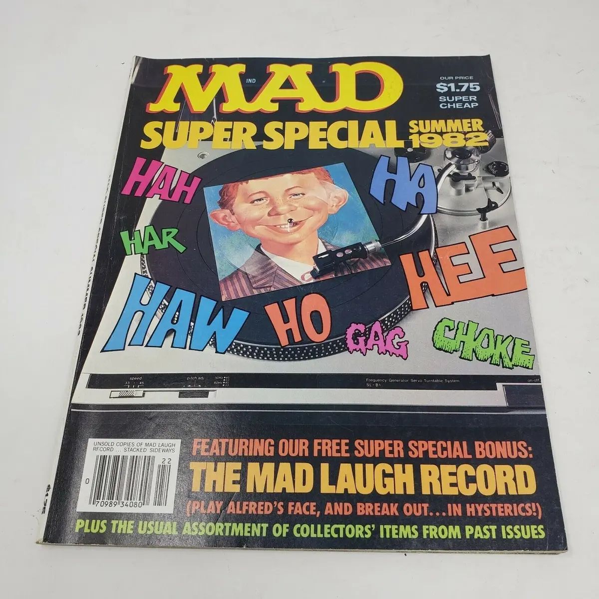 Mad Magazine Super Special The Mad Laugh Record Summer 1982 Vintage Good 1
