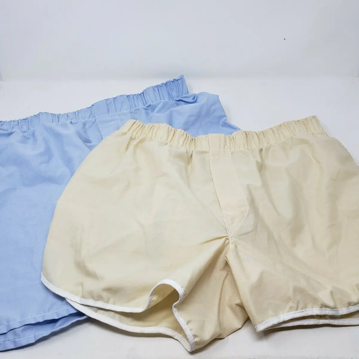 Vintage Manhattan Drop Seat Contour Cut Boxers Shorts Underwear Mens 36 Usa 2 Pr 1