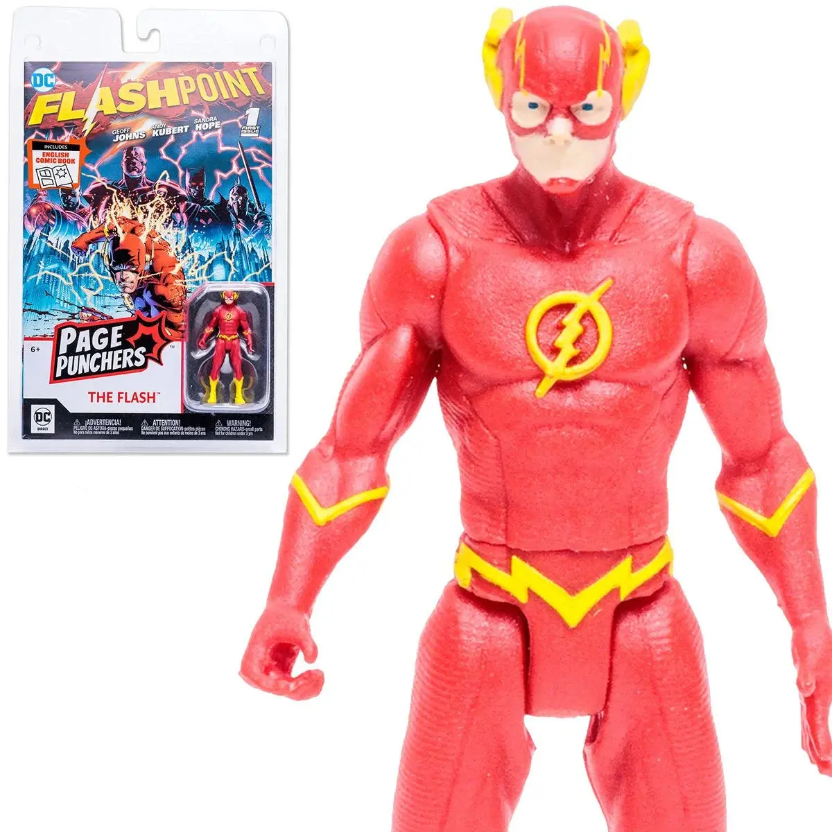 Dc Direct (Mcfarlane Toys) Page Punchers The Flash 3-Inch Action Figure & Flashpoint #1 Comic 15841 1