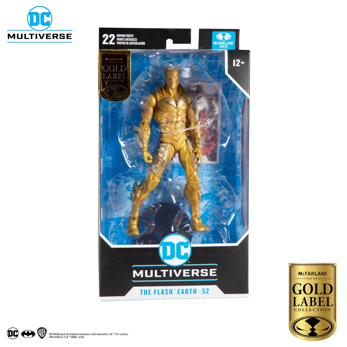 Mcfarlane Toys - Dc Multiverse (Dark Nights: Metal) Gold Label The Flash Earth -52 Action Figure (15151) Low Stock 1