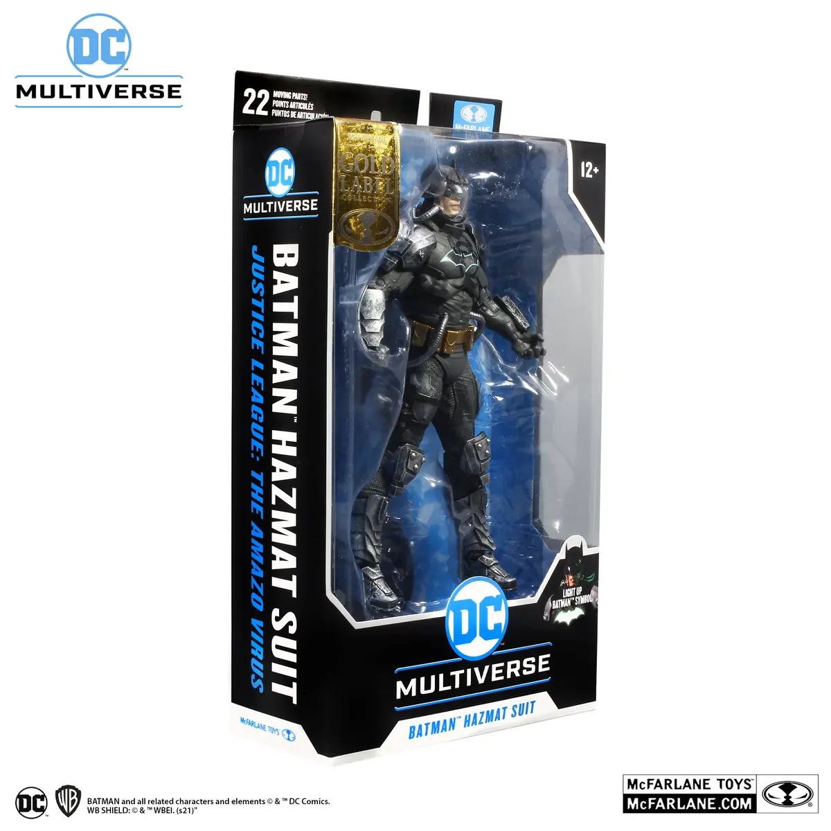 Mcfarlane - Dc Multiverse Justice League: The Amazo Virus - Batman Hazmat Suit Gold Label Action Figure (15169) Low Stock 2