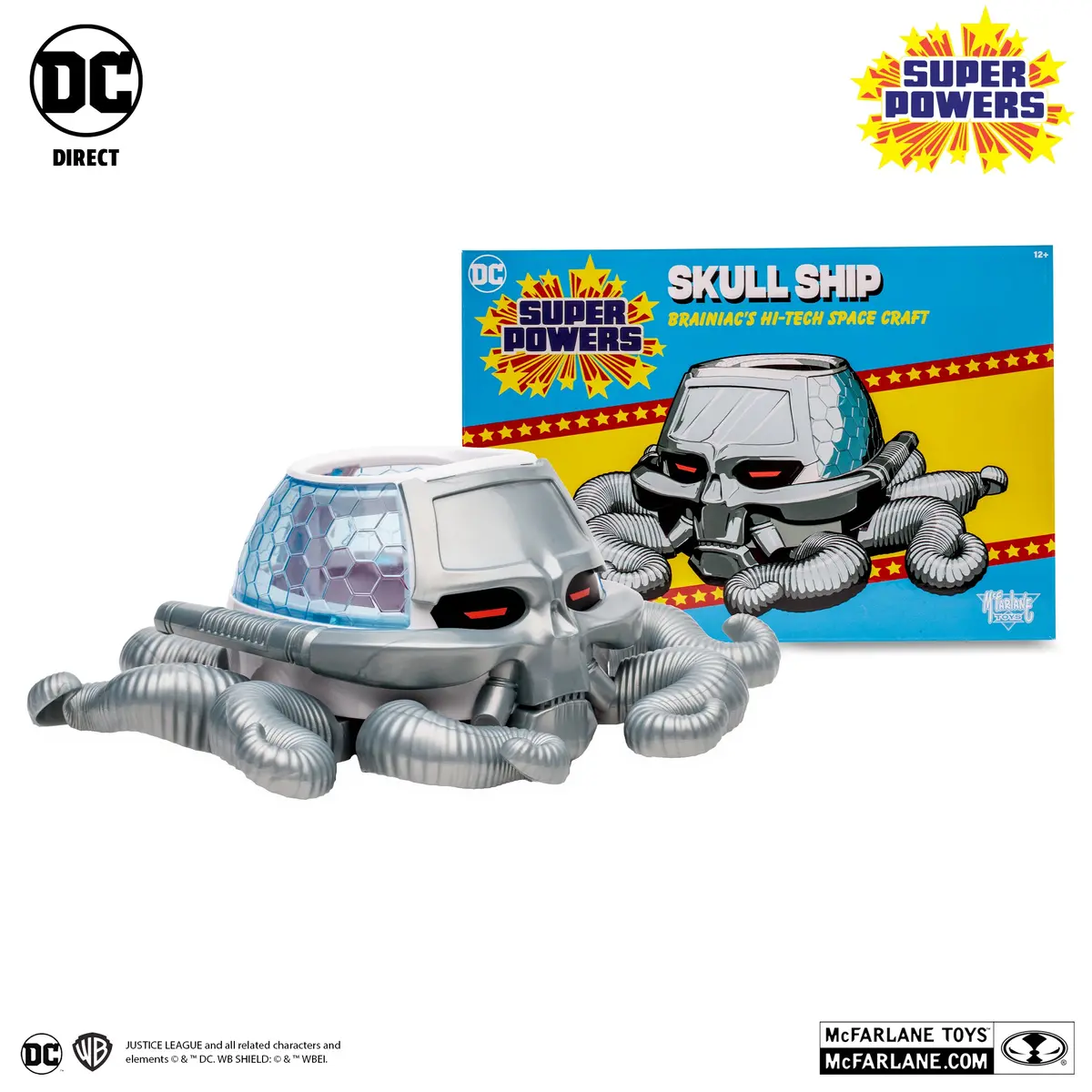 Mcfarlane Toys - Dc Super Powers - Brainiac'S Skull Ship Vehicle (15803) Low Stock 1
