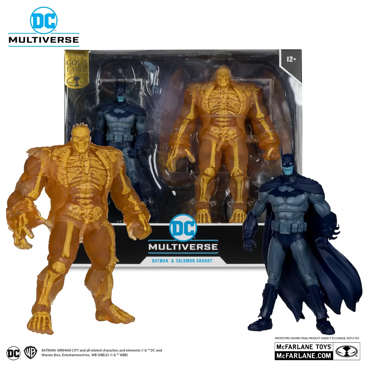 Dc Collector 2-Pack - Batman & Solomon Grundy (Arkham City) Gold Label Action Figures (15994) Low Stock 1