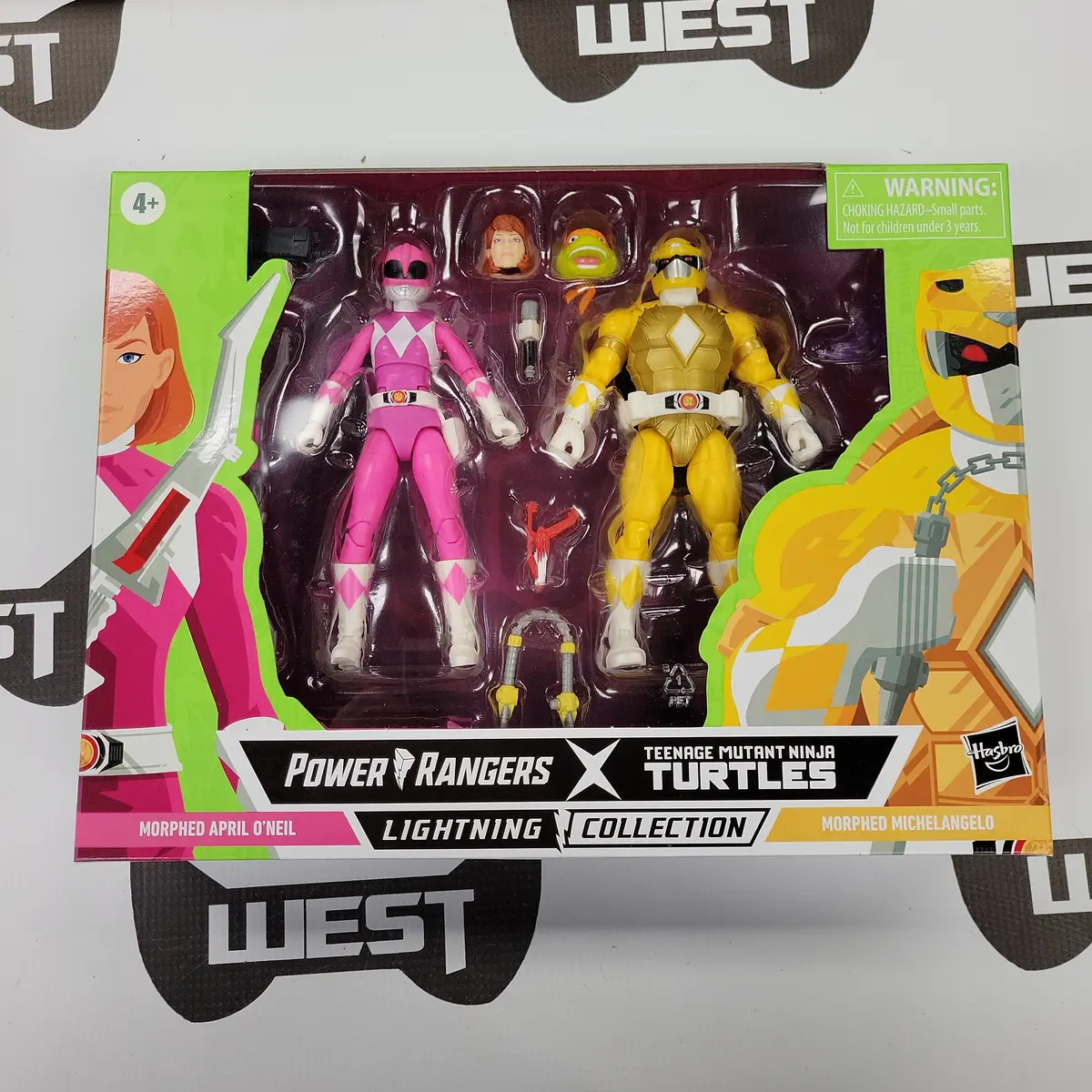 Hasbro Power Rangers & Teenage Mutant Ninja Turtles  Lightning Collection, Morphed April O'neil (Pink Ranger) & Morphed Michelango (Yellow Ranger) 1