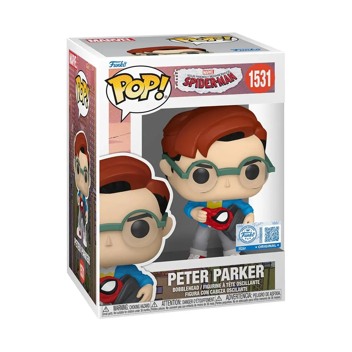 Funko Pop! Marvel #1531 - Your Friendly Neighborhood Spider-Man - Peter Parker Vinyl Figure (87225) 1