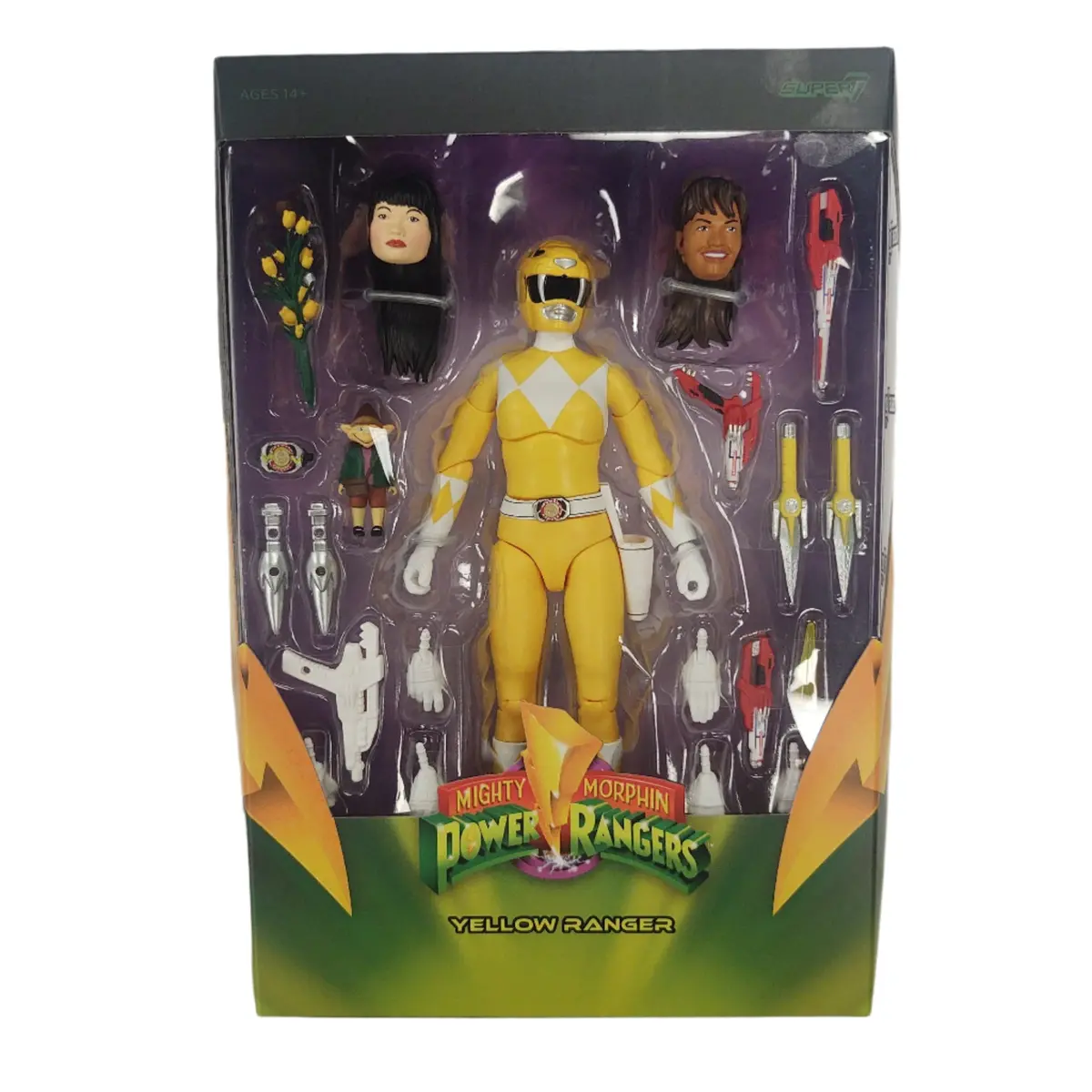 Super 7 Ultimates Mighty Morphin Power Rangers Yellow Ranger 1