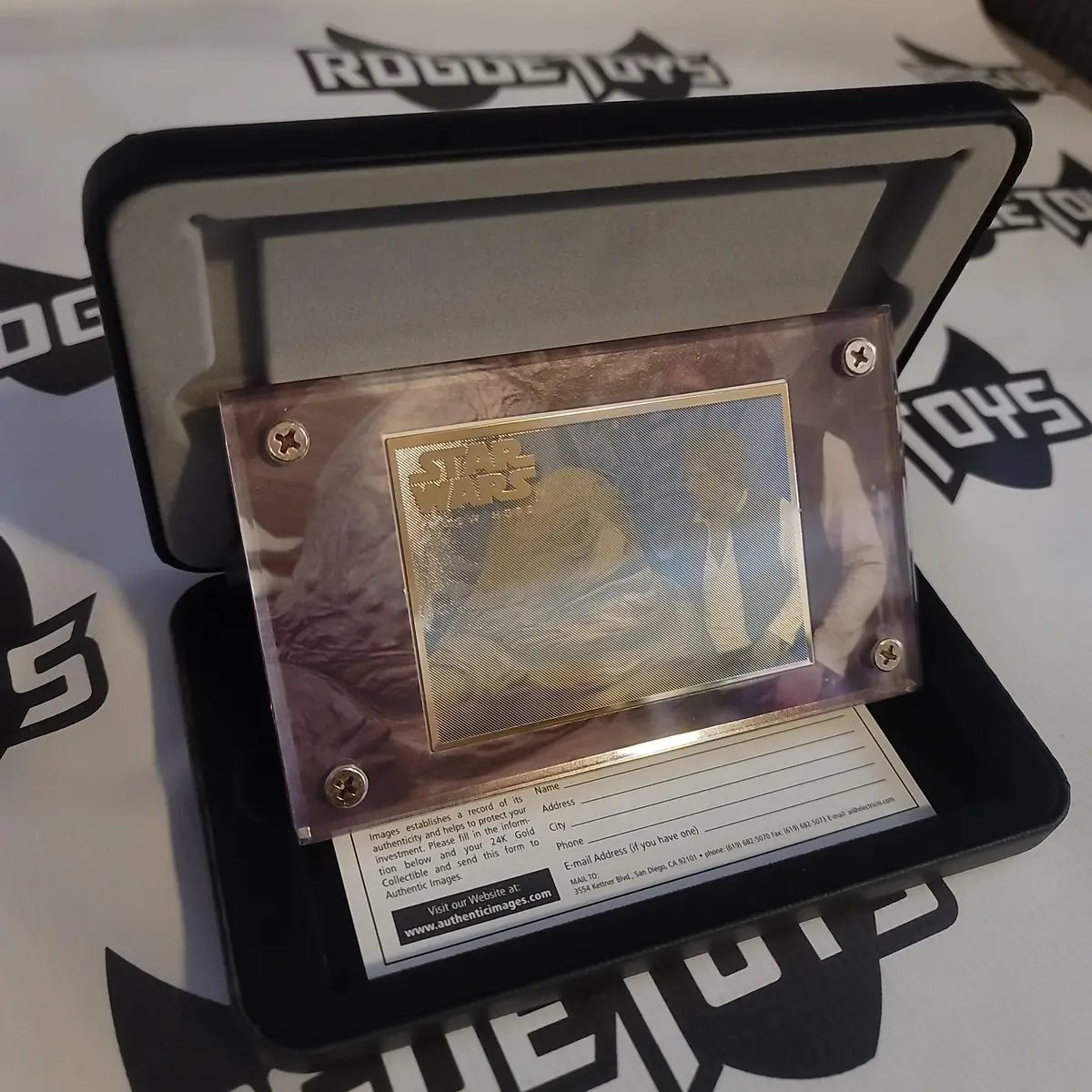 Star Wars Trilogy 24K Gold Collectibles Commemorative Card Han Solo And Jabba 1