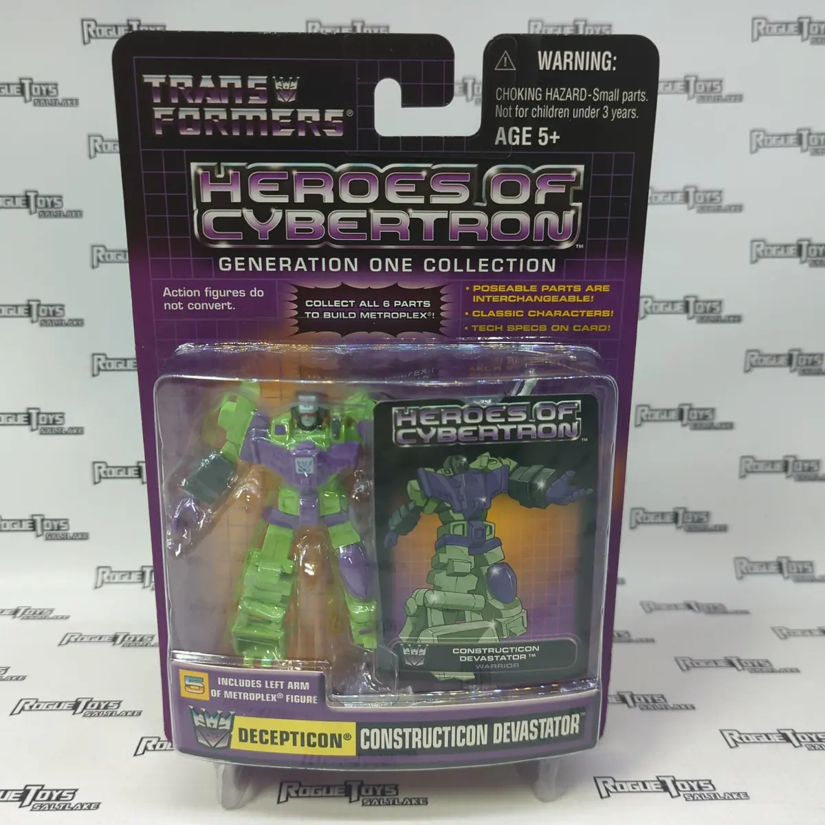Hasbro Transformers Heroes Of Cybertron Generation One Collection Decepticon Constructicon Devastator 1