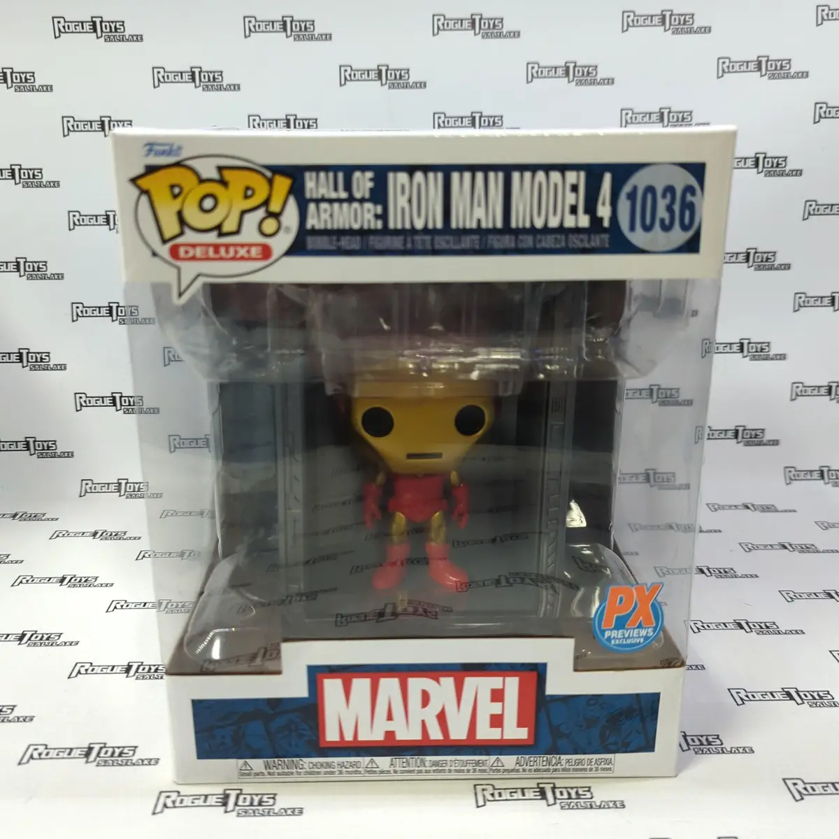 Funko Pop! Deluxe Marvel Hall Of Armor: Iron Man Model 4  (Previews Exclusive) 1036 1