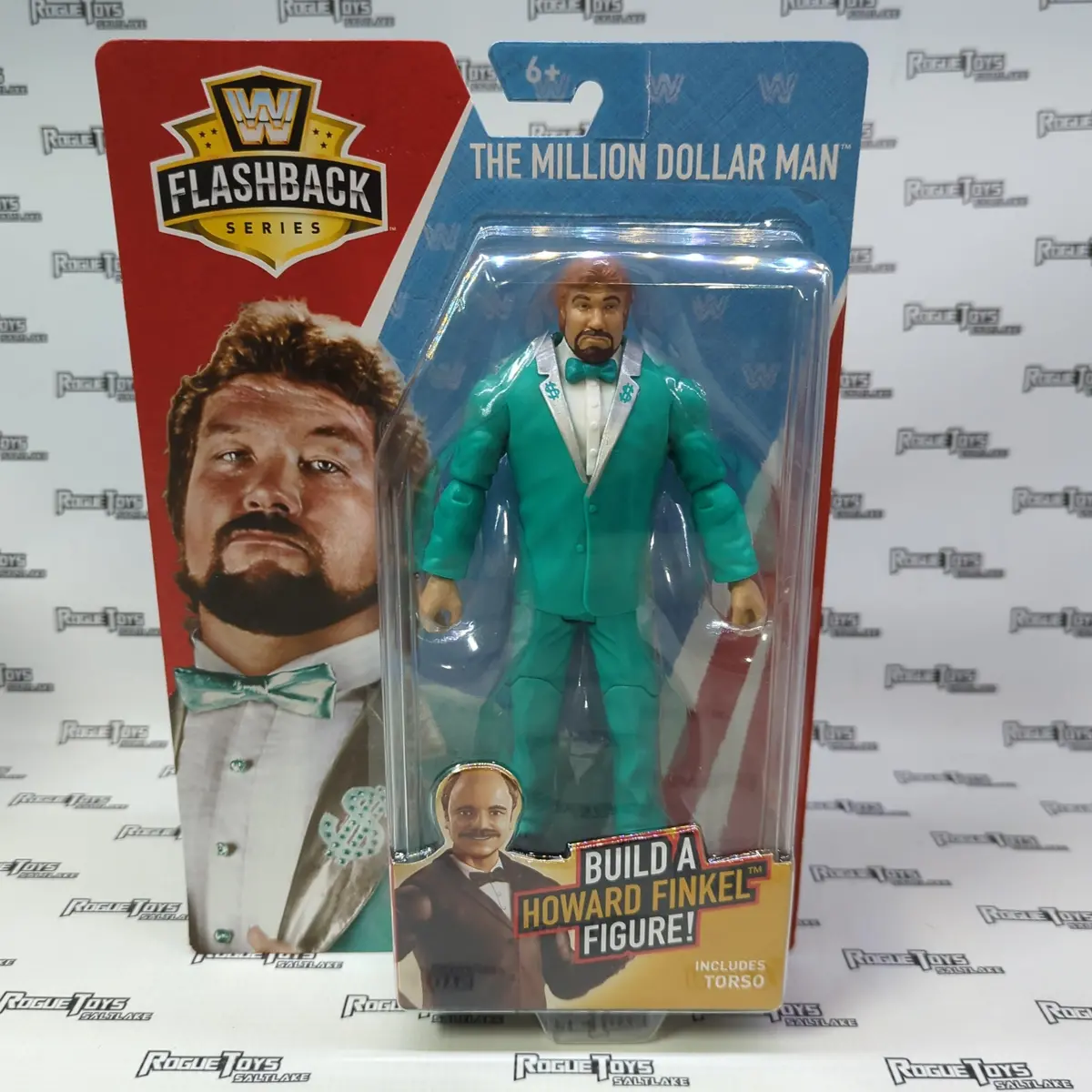 Mattel Wwe Flashback Series The Million Dollar Man Build A Howard Finkel Figure 1