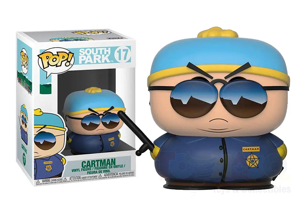 Funko Pop Television: South Park 17 - Cartman (Motorcycle Cop/Officer) Vinyl Bobblehead Figure 32861 Low Stock 1
