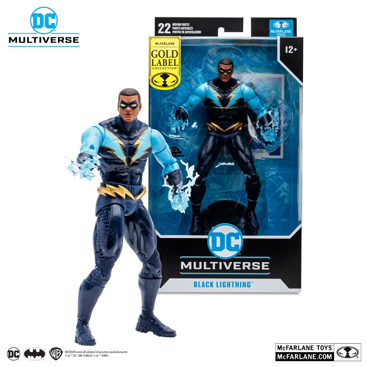 Dc Multiverse - Black Lightning (Final Crisis) Gold Label Action Figure (17038) Low Stock 1