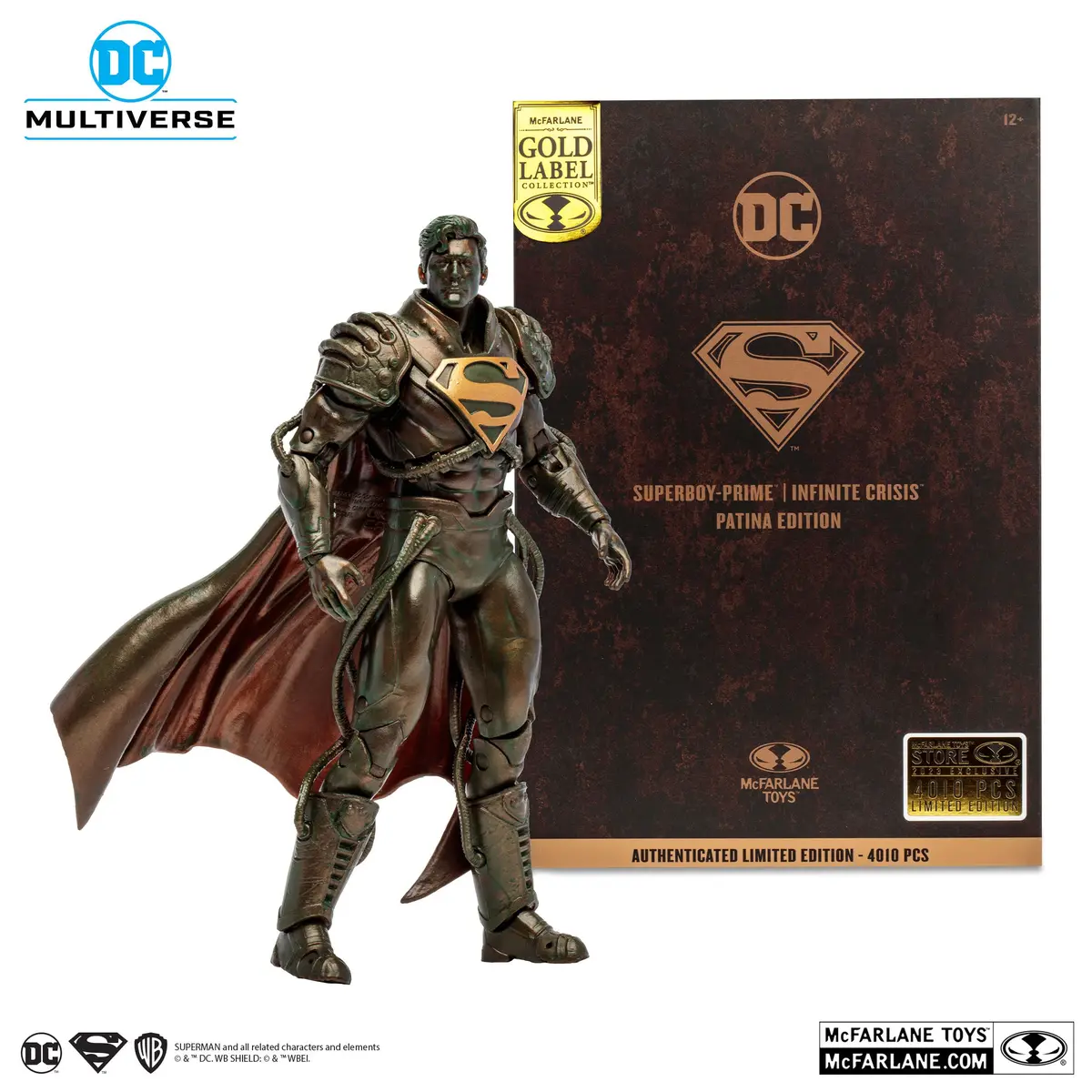 Dc Multiverse - Superboy-Prime (Infinite Crisis) Gold Label Patina Edition Action Figure (17057) 1