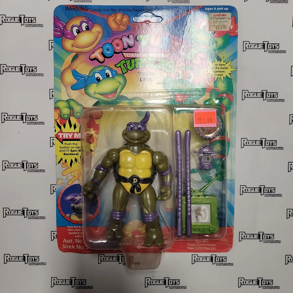 Playmates Vintage Tmnt, 1992, Toon Turtles, Toon Don 1