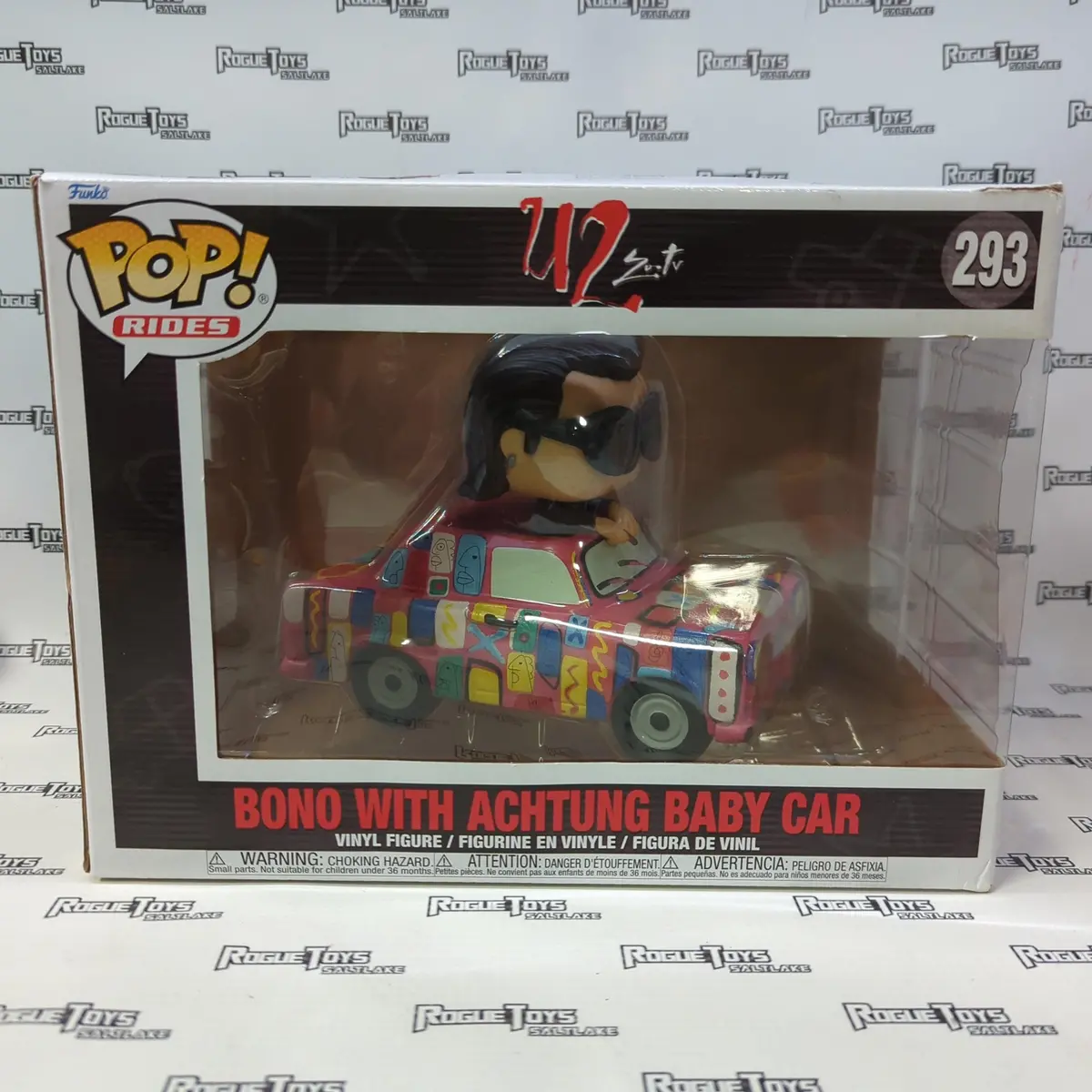 Funko Pop! Rides U2 Zootv Bono W/Achtung Baby Car 293 1
