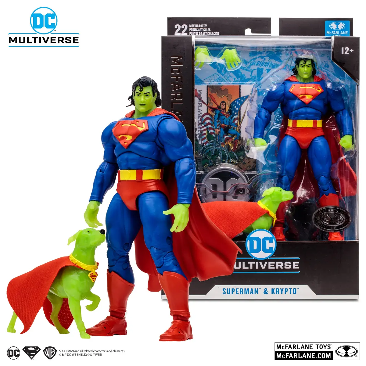 Dc Multiverse Collector Edition #09 - Superman & Krypto (Return Of Superman) Platinum 2-Pack (17129) Last One! 1