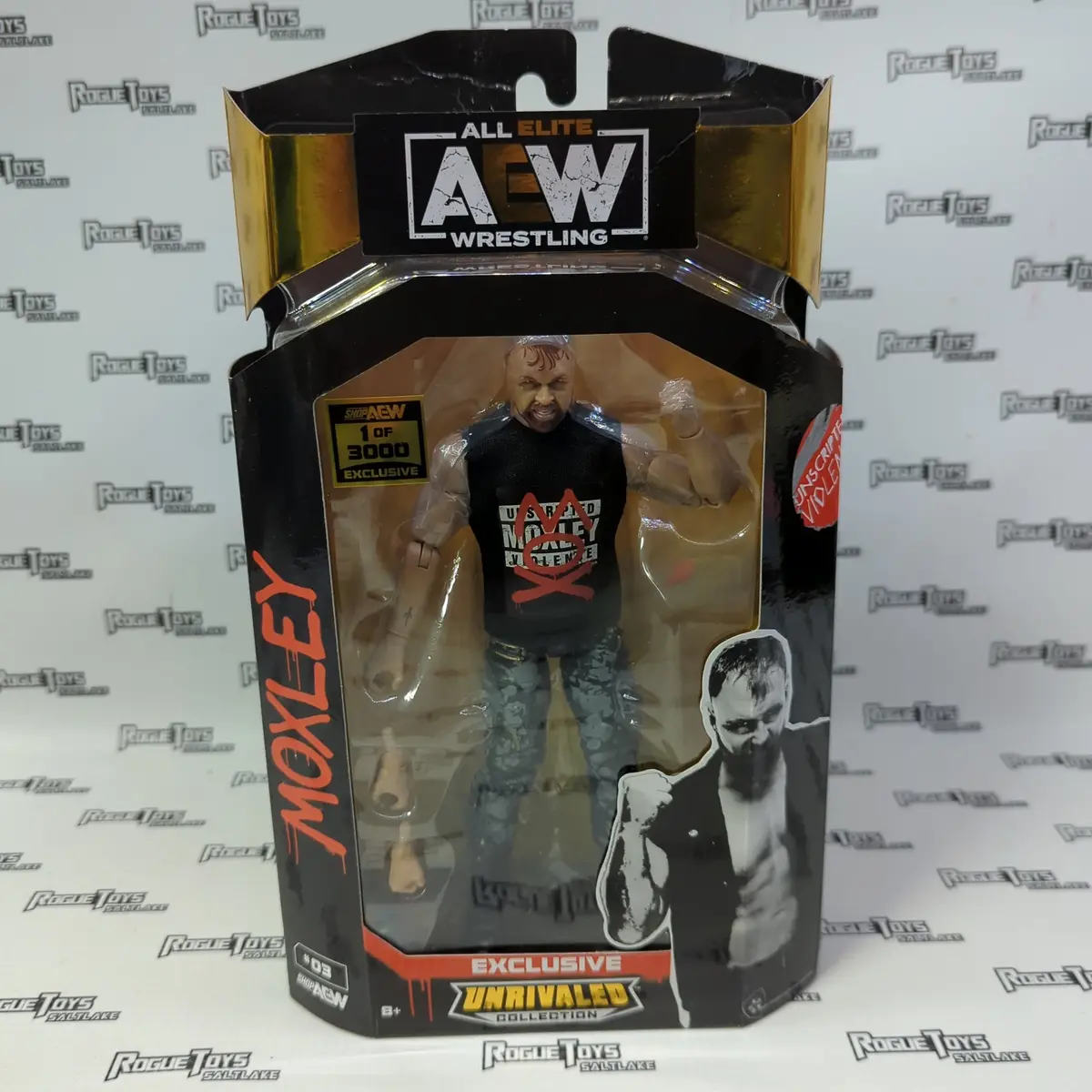 Jazwares Aew Unrivaled Collection Shop Aew Exclusive Moxley (1 Of 3000) 1