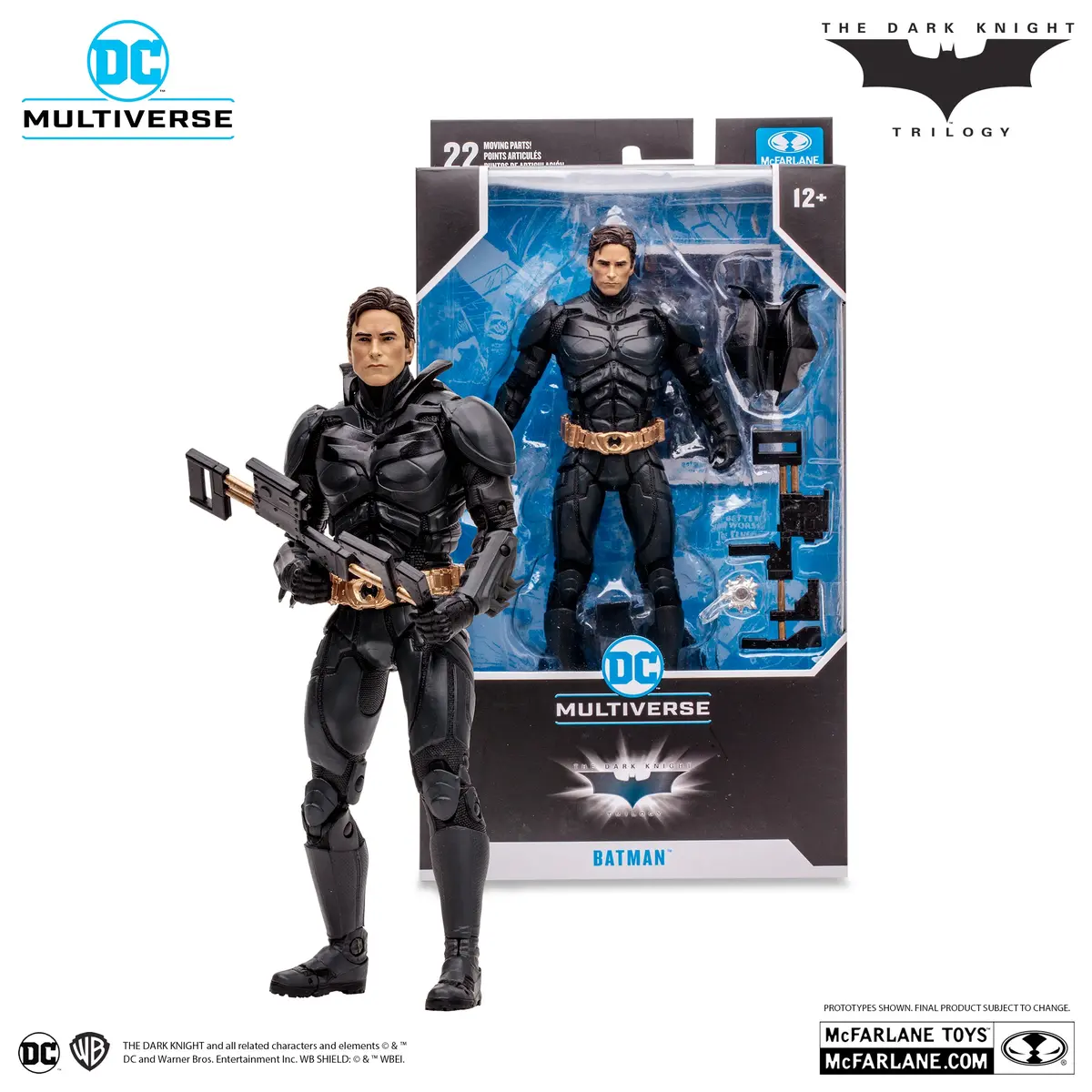 Mcfarlane Toys Dc Multiverse - The Dark Knight Trilogy - Batman (Hong Kong Sky Dive) Action Figure (17169) Low Stock 1