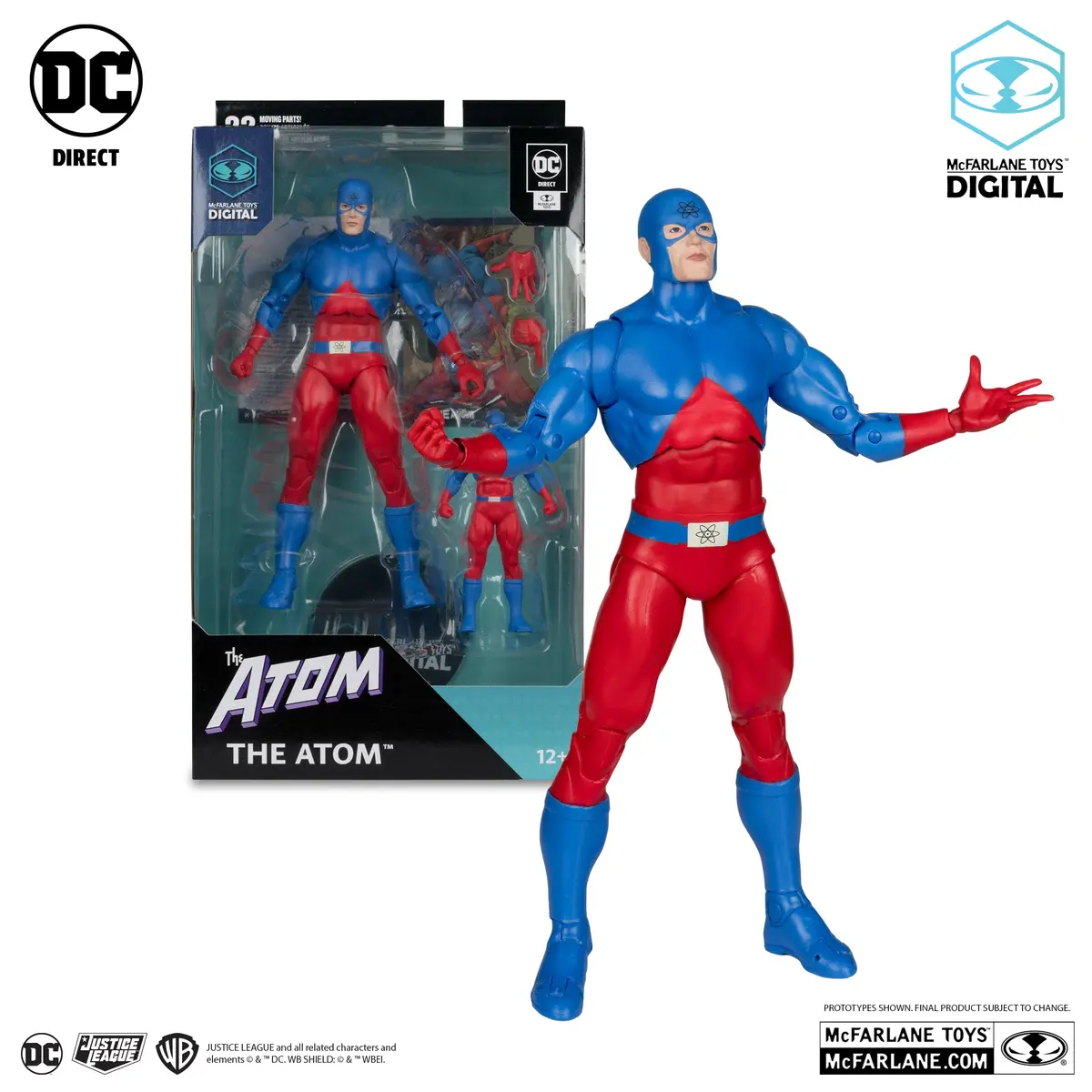 Dc Direct - The Atom & Mini Atom (Dc: The Silver Age) Action Figure With Mcfarlane Toys Digital (17171) Low Stock 1