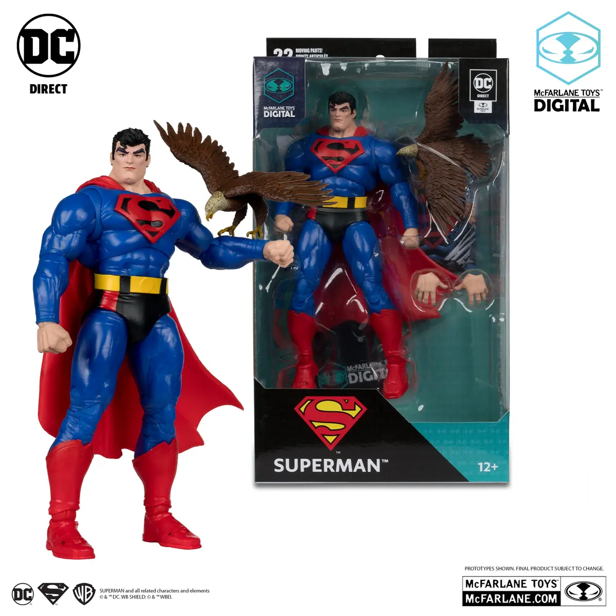 Dc Direct - Superman (Our Worlds At War) Action Figure With Mcfarlane Toys Digital (17173) 1