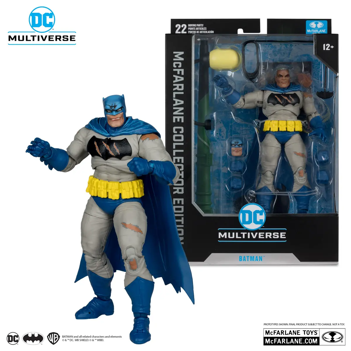 Dc Multiverse Collector #21 Batman Battle Damage Blue (The Dark Knight Returns) Action Figure (17246) 1