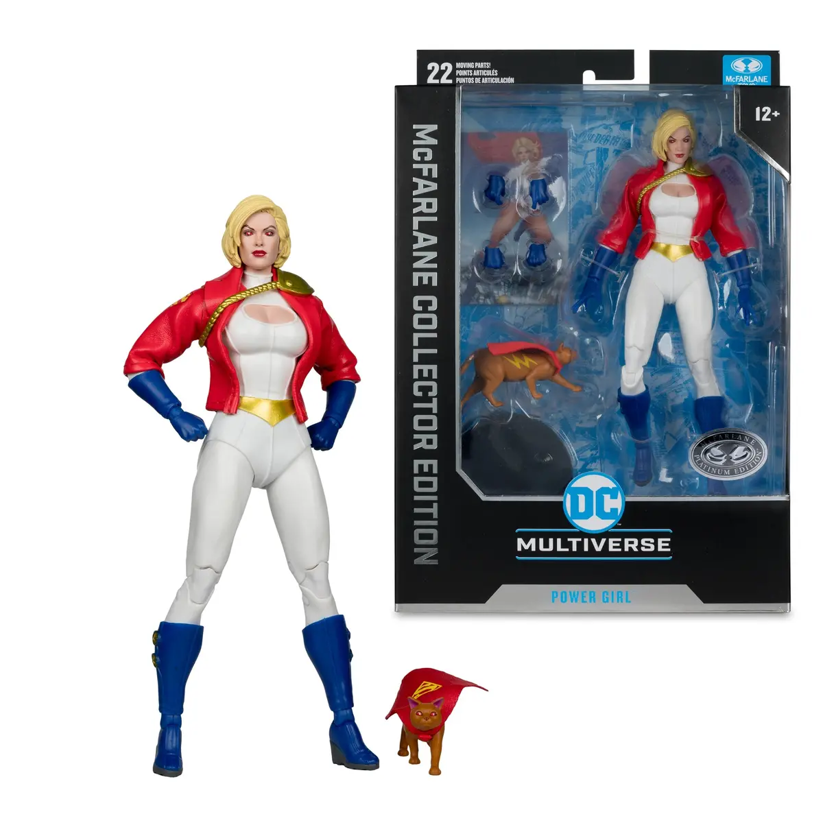 Mcfarlane Collector Edition 31 (Dc Multiverse) Power Girl (Power Girl: Reborn) Platinum Figure 17256 Low Stock 1