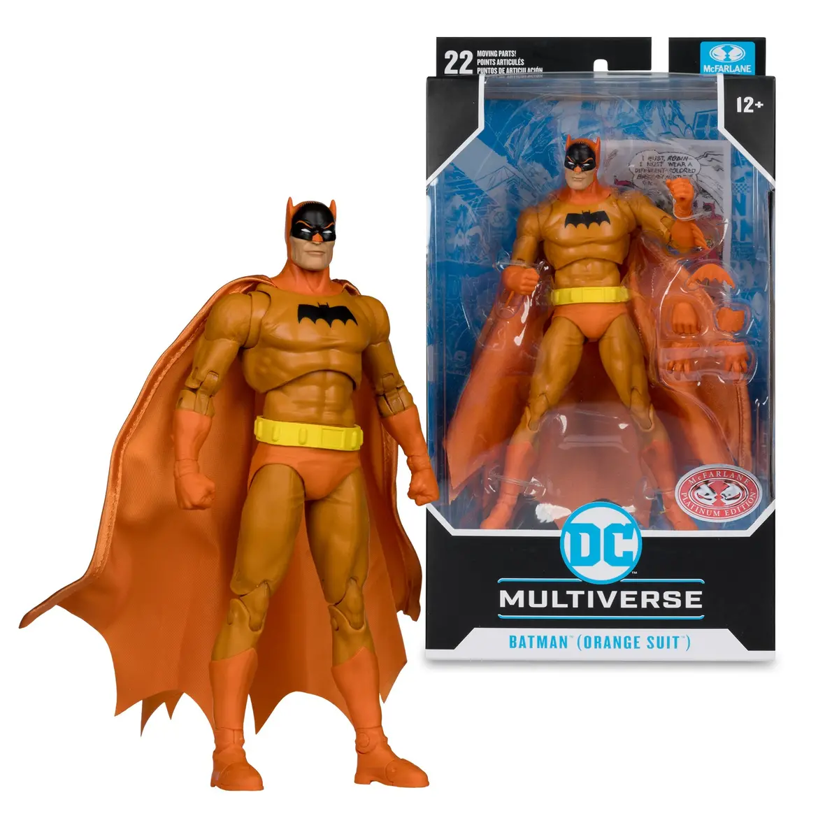 Mcfarlane: Dc Multiverse - Batman (Detective Comics 241 - Orange Suit - Red Platinum) Figure (17419) Low Stock 1