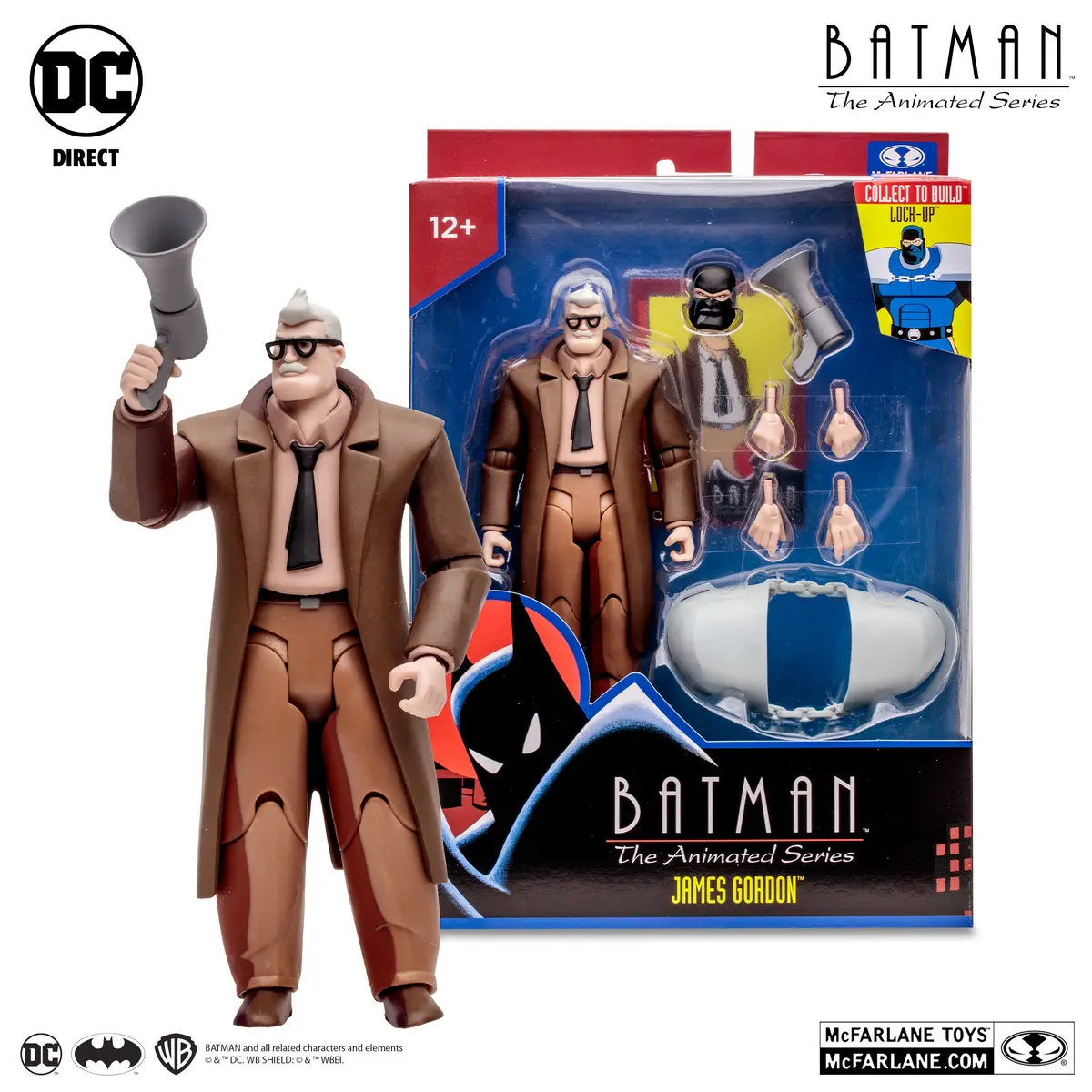 Mcfarlane - Batman: The Animated Series - James Gordon (Lock-Up Baf) Action Figure (17619) Low Stock 1