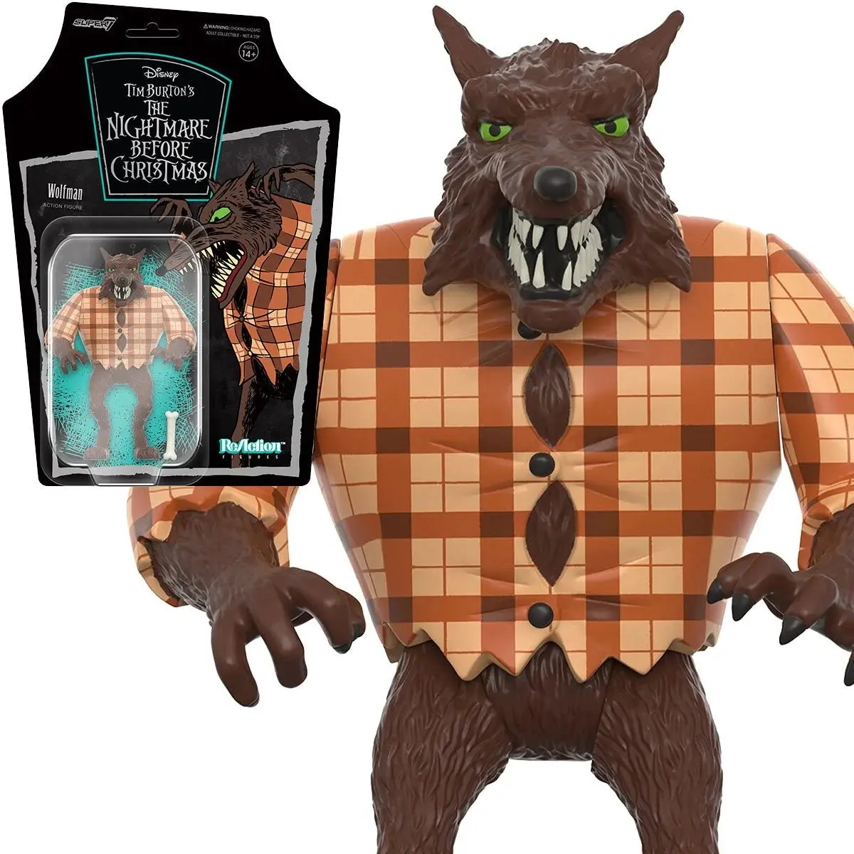 Super7 Reaction Figures - The Nightmare Before Christmas (Wave 2) Wolfman Action Figure (81563) Low Stock 1