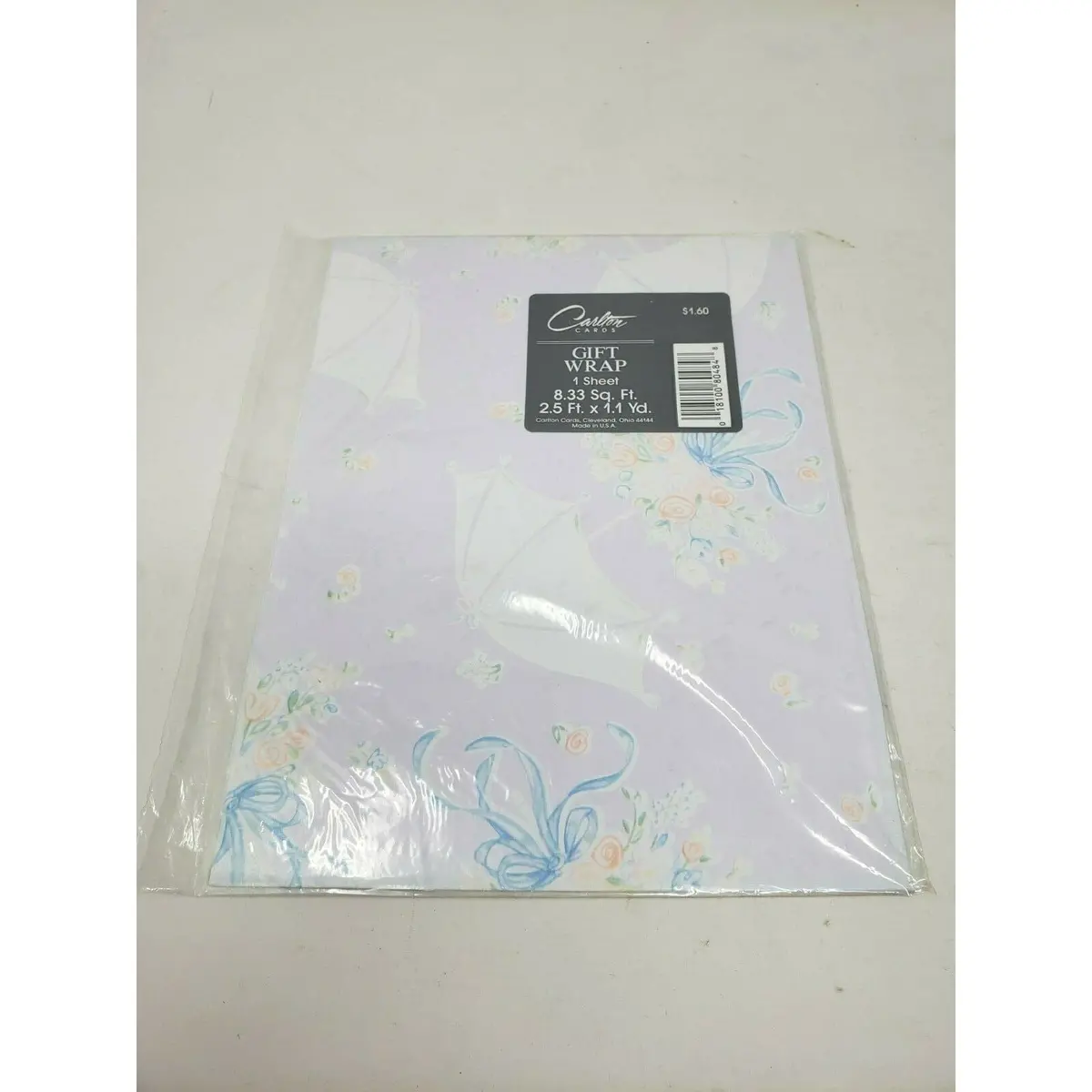 Carlton Cards Wedding Bridal Shower Gift Wrap Wrapping Paper Square Vintage Usa 1