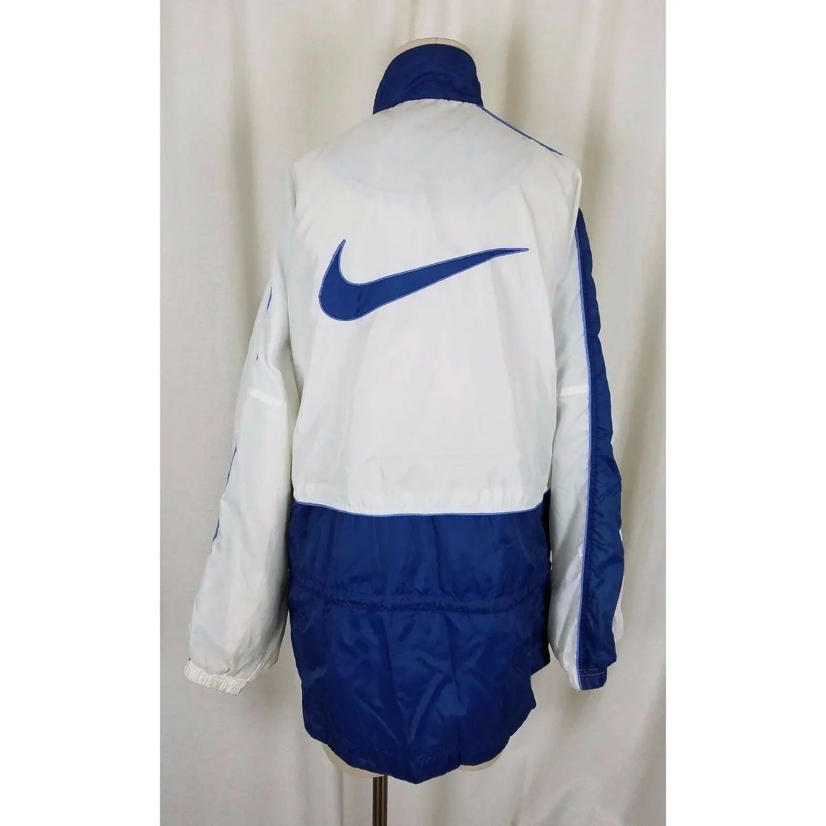 Vintage 90S Nike Anorak Hip Hop Track Jacket Womens M 10 12 Red Swoosh Label 1