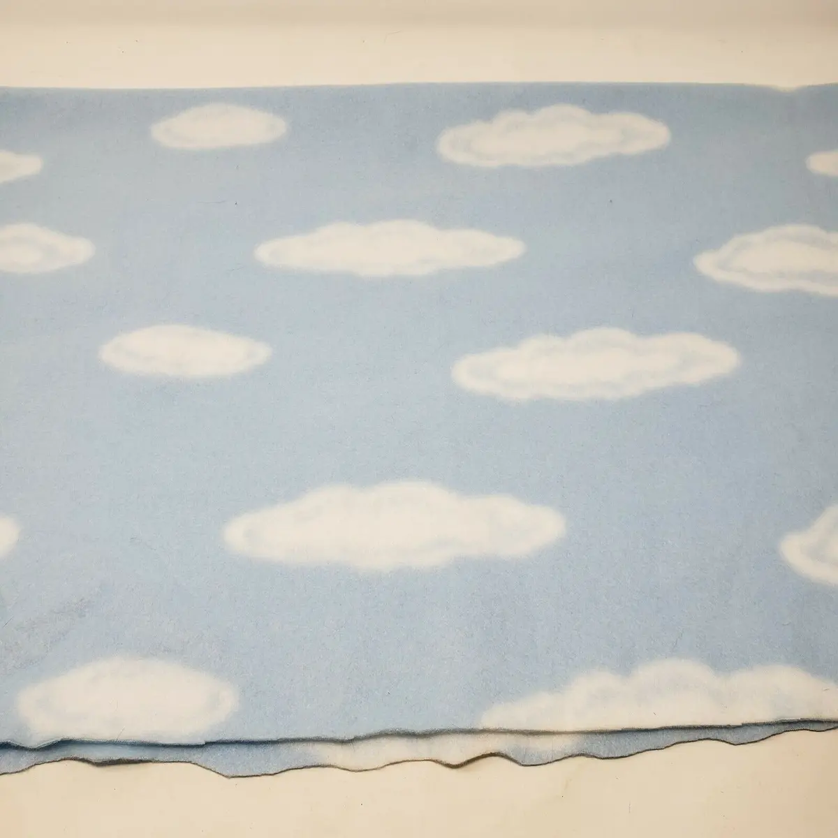 Baby Blue Sky White Clouds Soft Fleece Fabric Almost 1 Yard Joann Exclusive 1