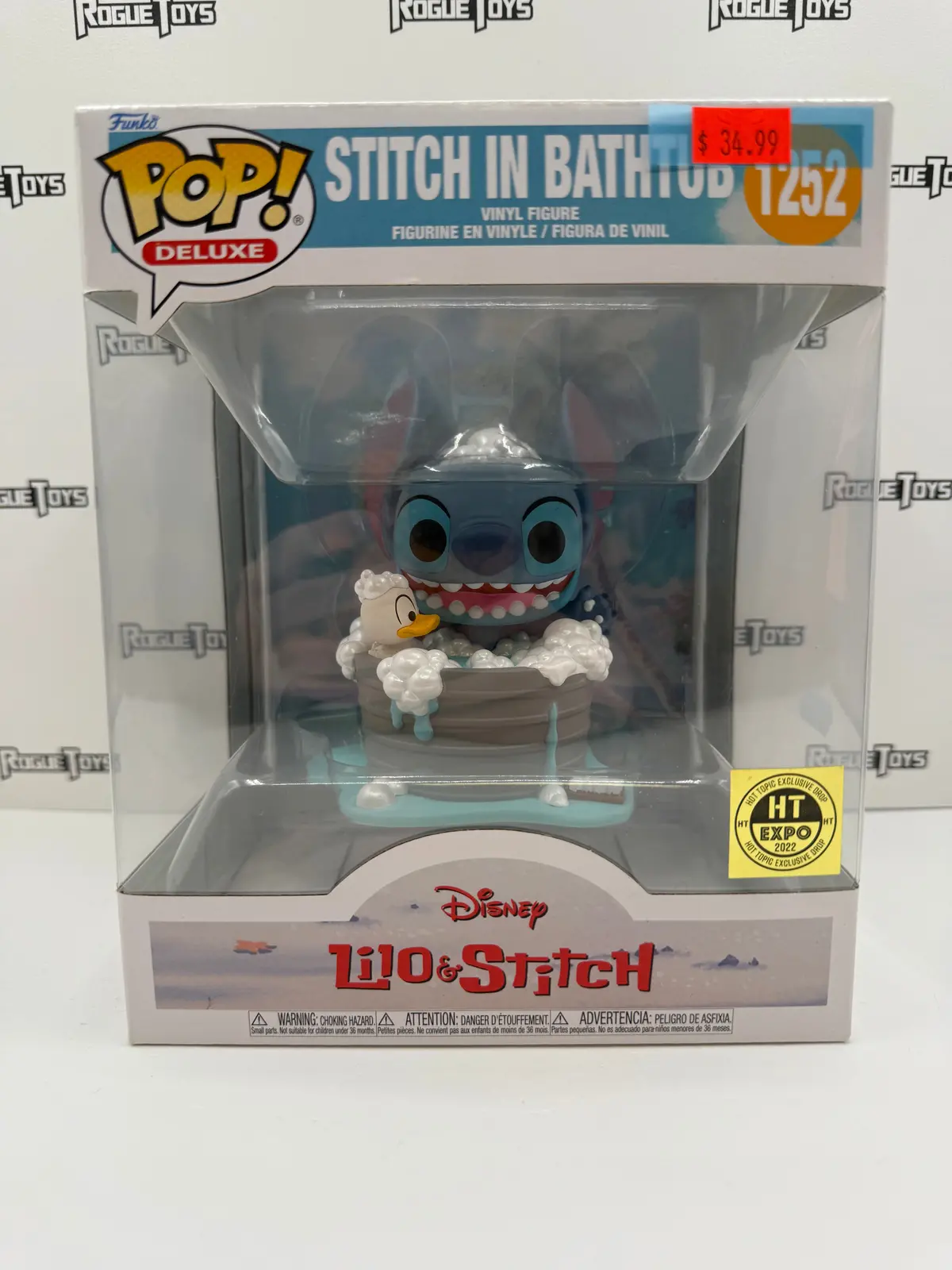 Funko Pop! Deluxe Disney Lilo & Stitch Stitch In Bathtub (Ht Expo 2022 Exclusive) 1