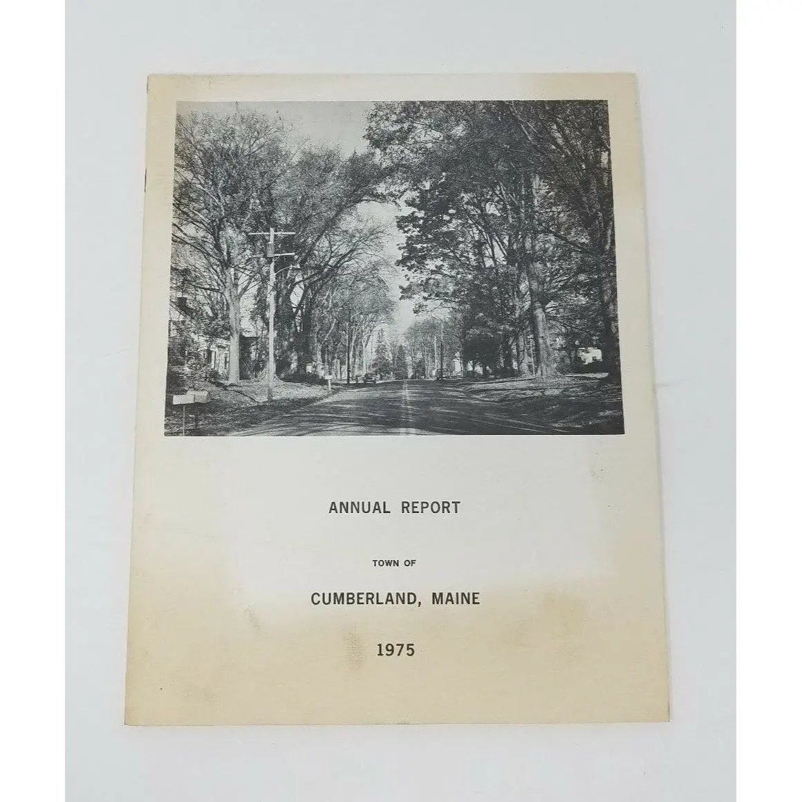 Annual Report Town Municipal Officers Of Cumberland Maine 1975 Cumberland County 1