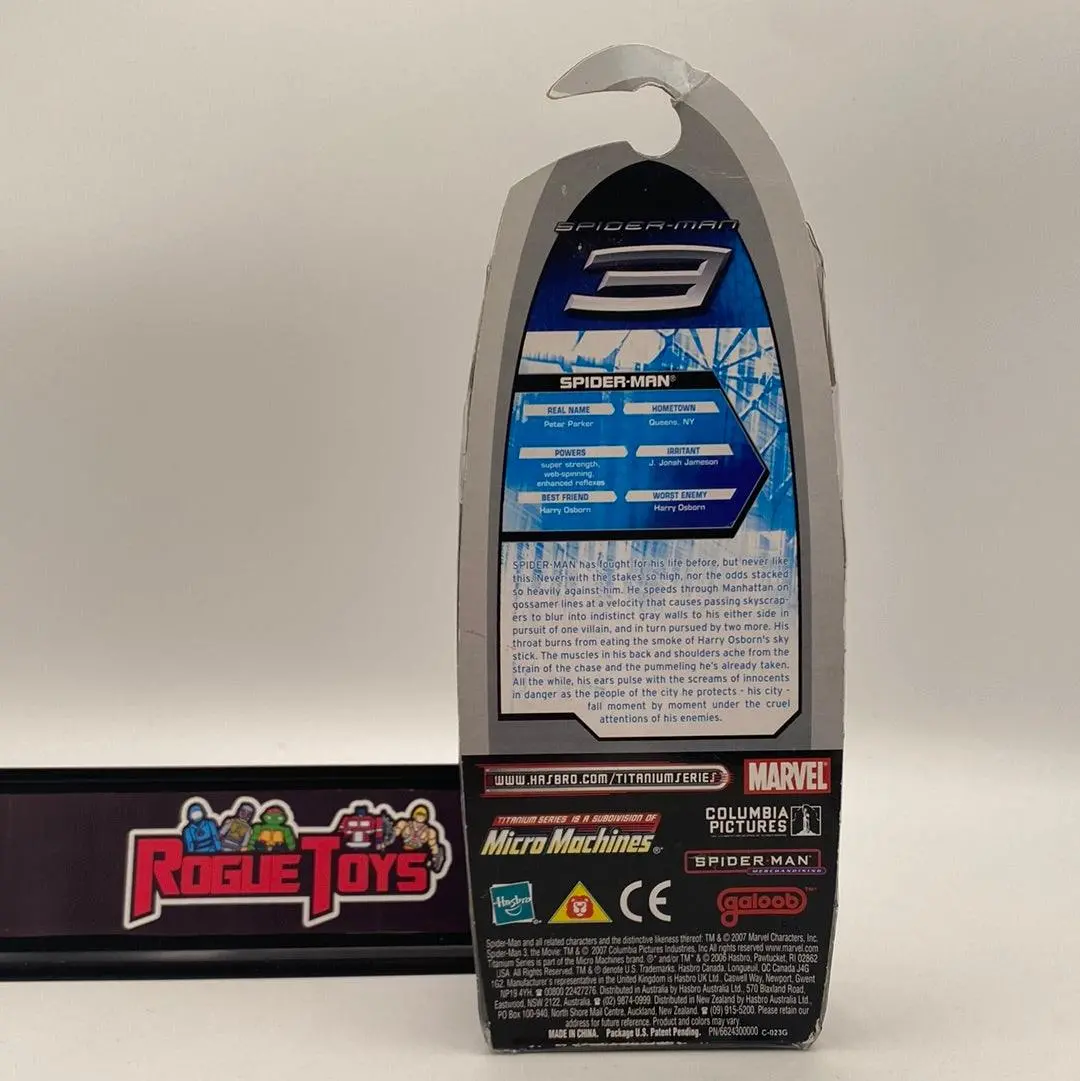 Hasbro Marvel Titanium Series Spider-Man 3 Spider-Man Die Cast Metal 2