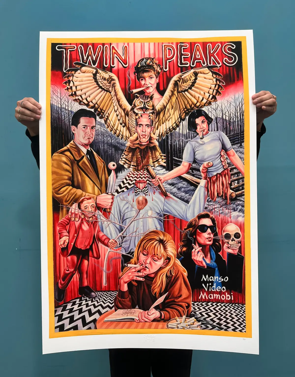 Twin Peaks - Limited Edition Archival Giclée Print From Static Medium By C.A. Wisely (Version 1) 1