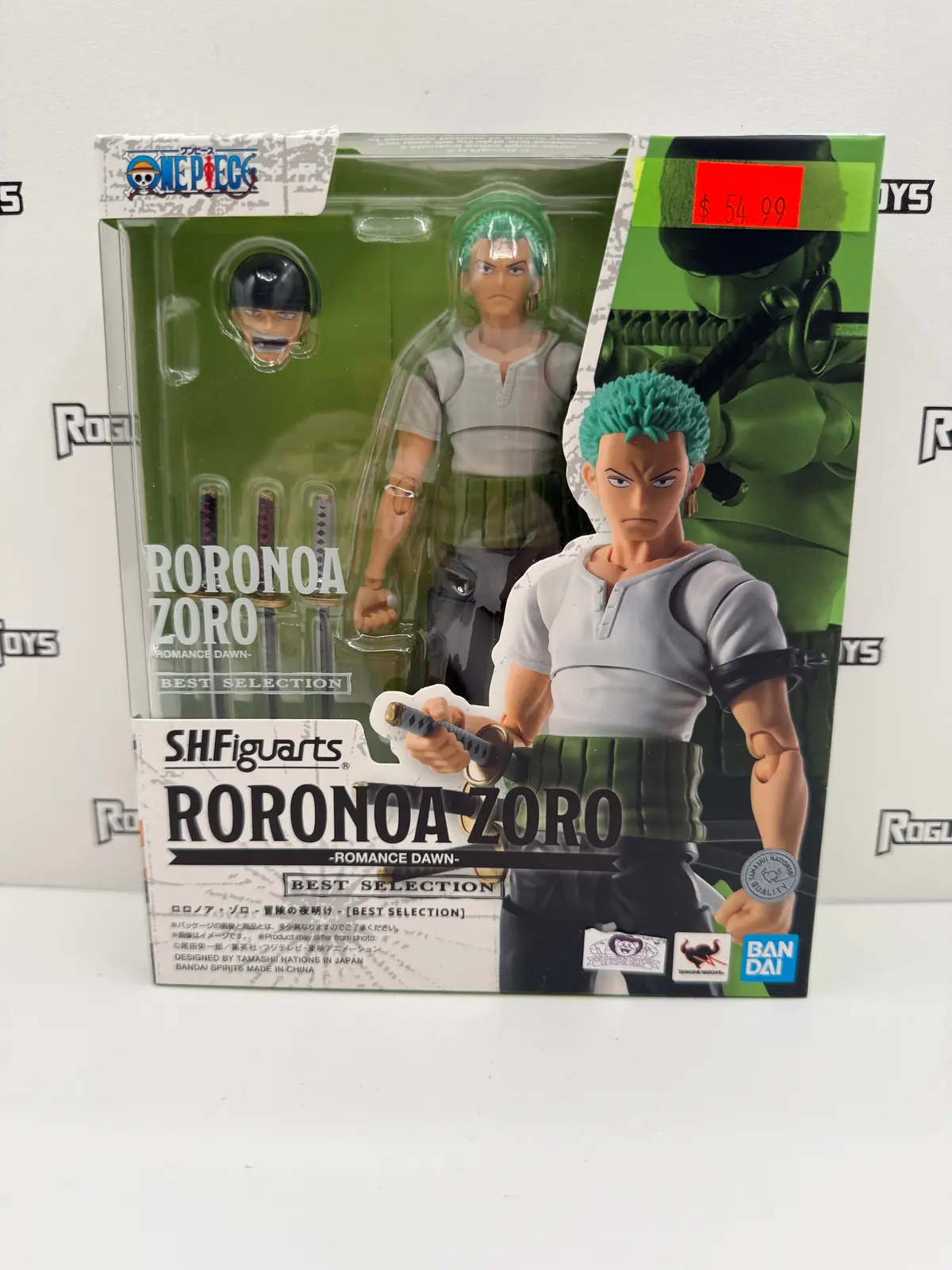 Bandai Tamashii Nations One Piece S.H.Figuarts Best Selection Roronoa Zoro (Romance Dawn) 1