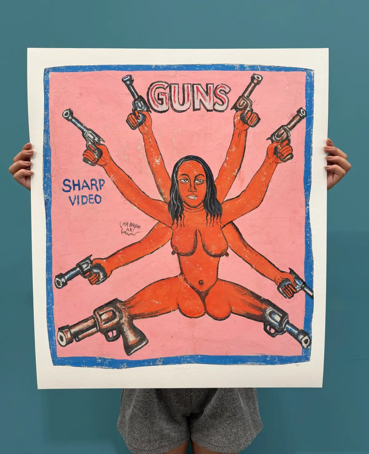 Guns - Limited Edition Archival Giclée Print From Static Medium By Mr. Brew 1