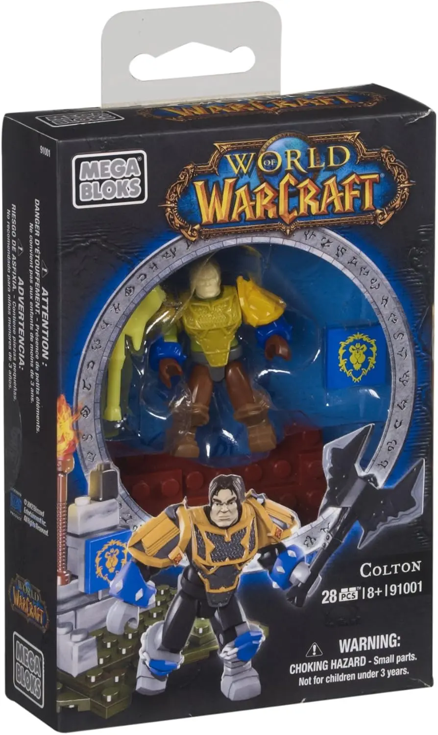 Mega Bloks World Of Warcraft - Colton (Alliance Human Paladin) Figure & Stormwind City Terrain 91001 Low Stock 1