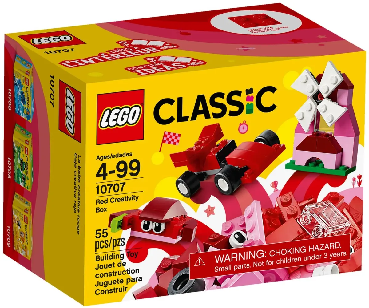 Lego Classic - Red Creativity Box - Building Toy (10707) Last One! 1