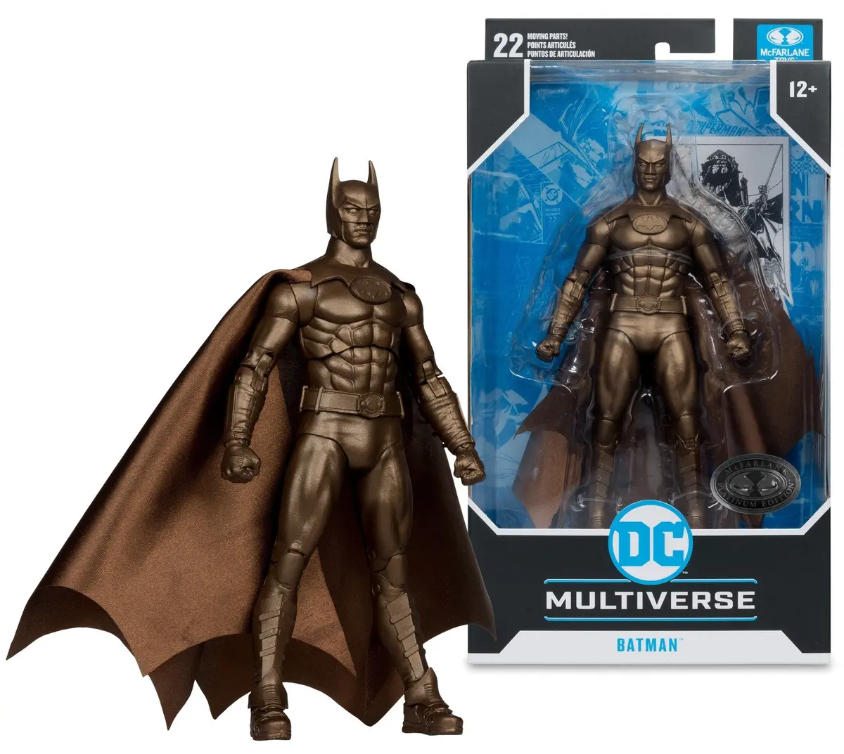 Mcfarlane Toys Dc Multiverse - (Bronze) Batman (1989) Platinum (Chase) Edition Action Figure (17641) Low Stock 1