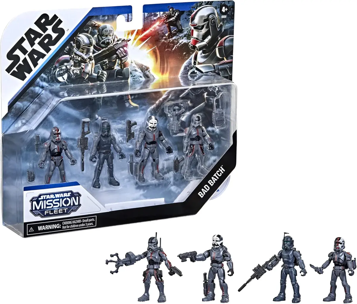 Star Wars: Mission Fleet - Clone Commando Clash: Hunter, Echo, Crosshair & Wrecker 4-Pack (F5333) Last One! 1