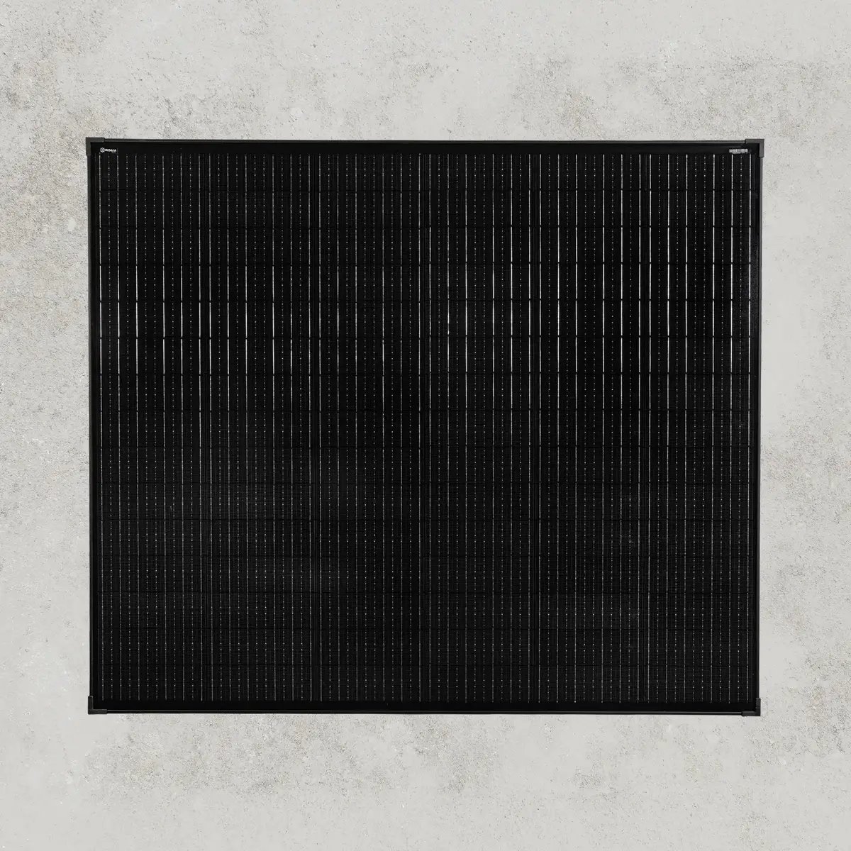 250W 12V Slimline Black Glass Solar Panel (20Mm Frame) 1
