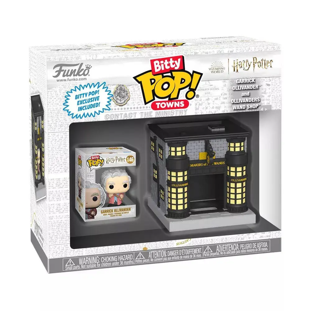 Funko Bitty Pop! Towns: Harry Potter - Garrick Ollivander Vinyl Figure & Ollivanders Wand Shop 83627 Low Stock 1