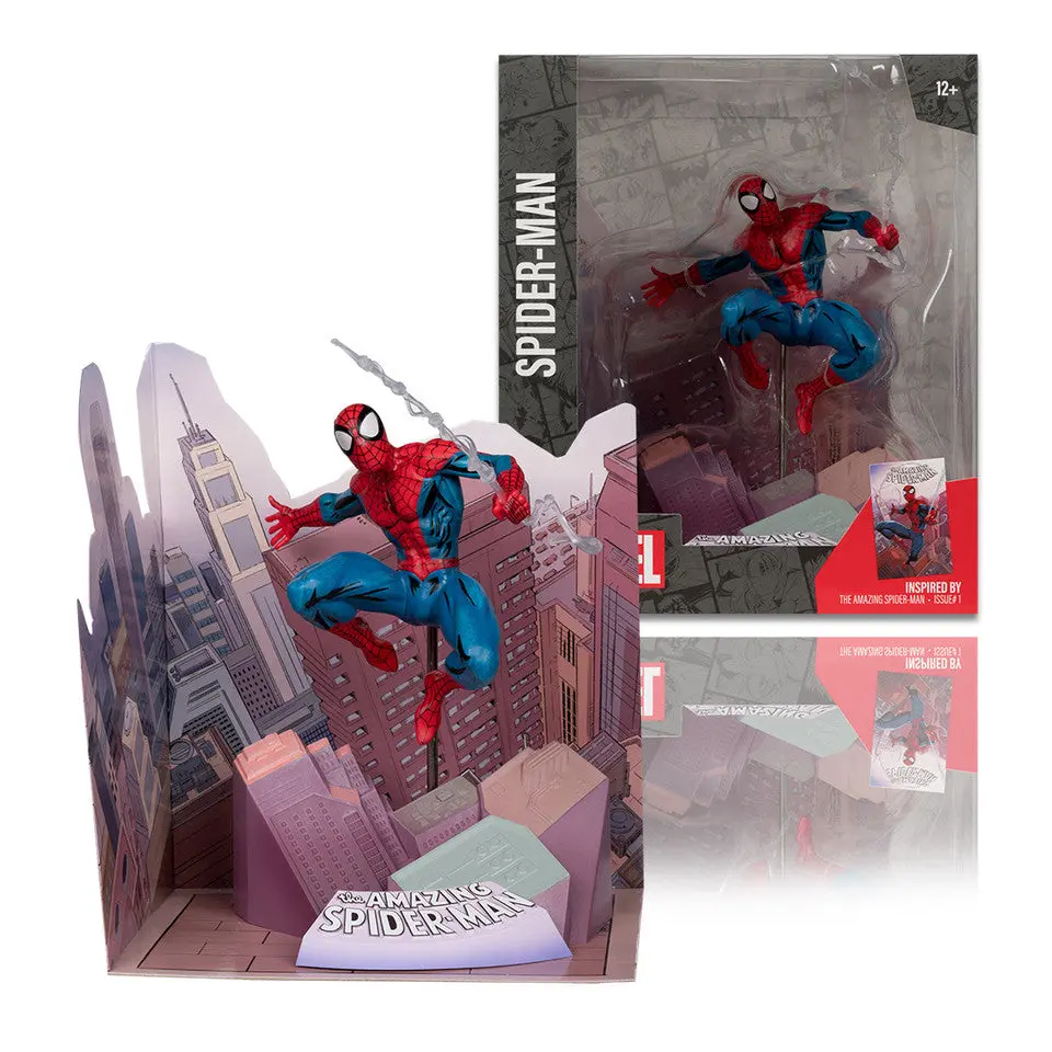 Mcfarlane Marvel Collection - Spider-Man (Amazing Spider-Man #1) 1:10Th Figure W/Diorama Scene 14803 1