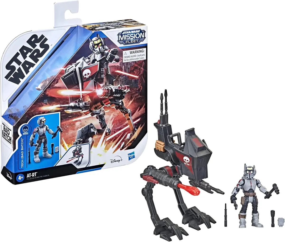 Star Wars Mission Fleet (Expedition Class) At-Rt (Ambush) & Tech (Bad Batch) Action Figure Set F1339 Last One! 1