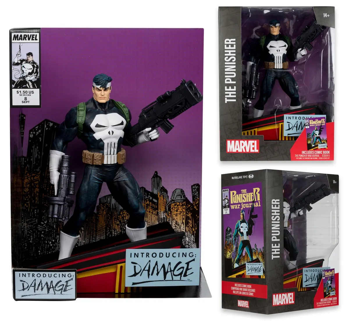 Mcfarlane: Marvel Collection - The Punisher (Punisher War Journal #6) 1:6Th Figure W/Diorama (14819) 1