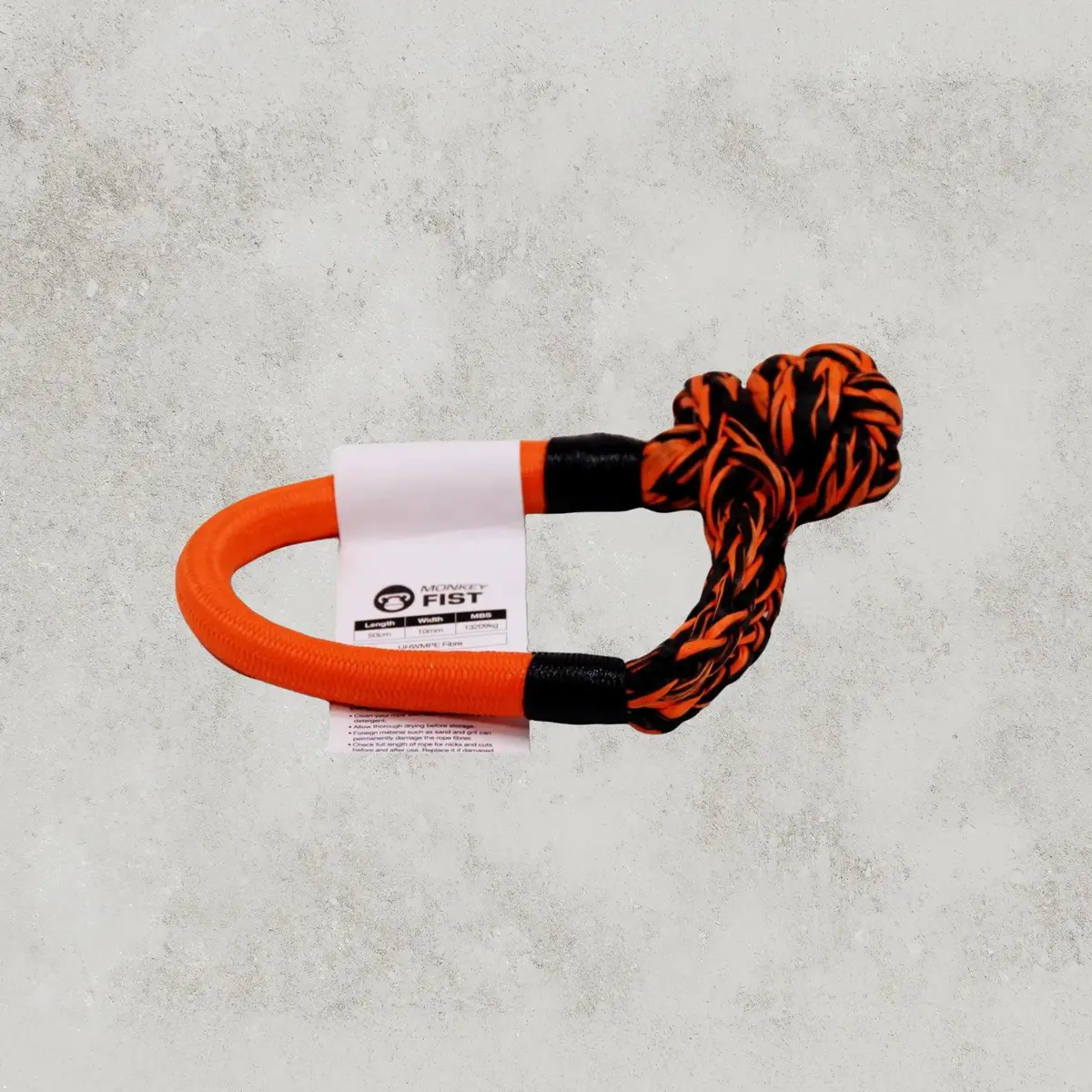 Carbon Monkey Fist 15T Synthetic Soft Shackle - Orange 1