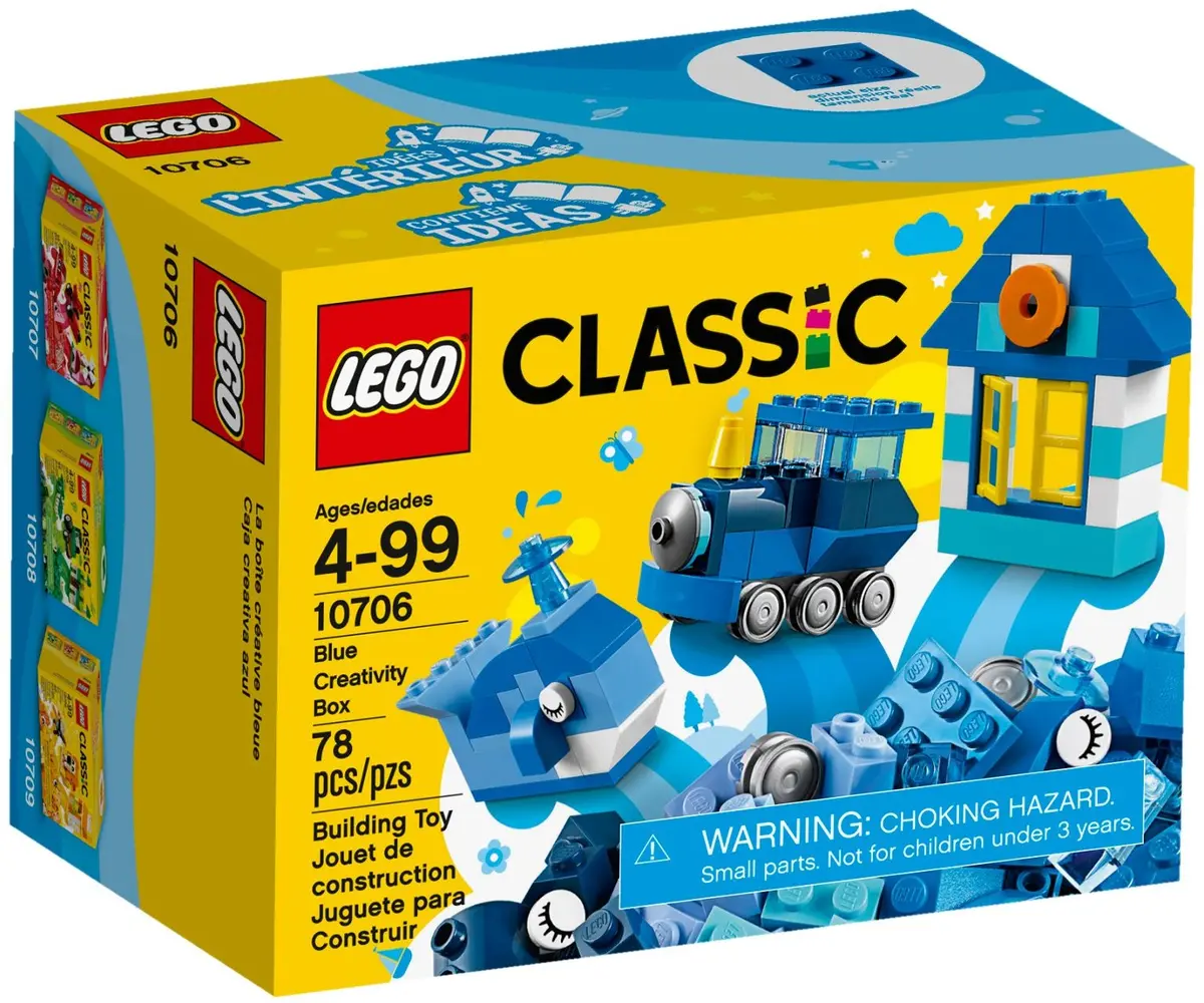 Lego Classic - Blue Creativity Box - Building Toy (10706) Last One! 1