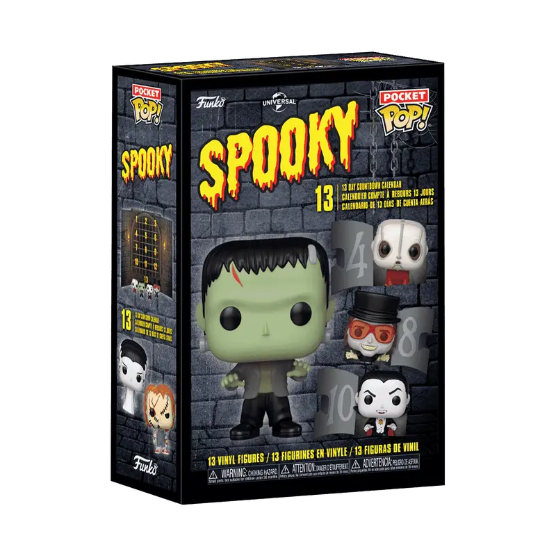 Funko Pocket Pop (Universal Monsters) Spooky 13 Day Killer Countdown Halloween Advent Calendar 87799 Low Stock 1